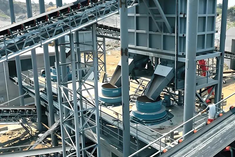 250-300 TPH Granite Crushing Plant in Uzbekistan