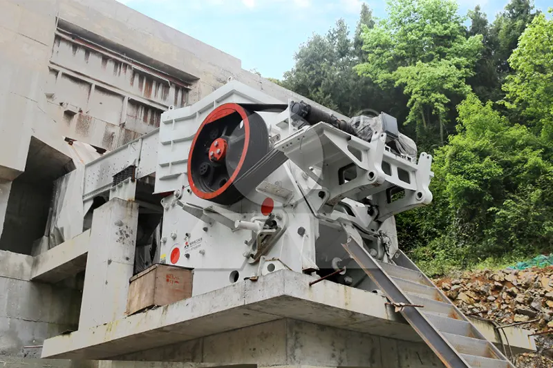 C6X180 Jaw Crusher processing hard andesite