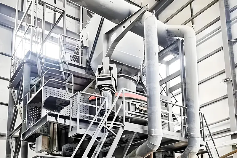 Enclosed production line with dust collectors
