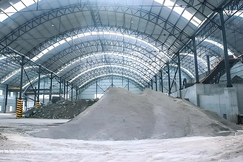 Light material separation stage