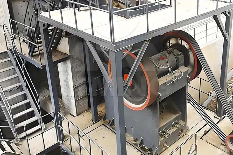 PE900x1200 Jaw Crusher processing basalt