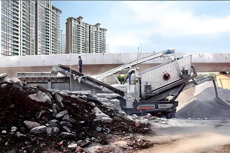 250-Ton Mobile Construction Waste Crushing Production Line