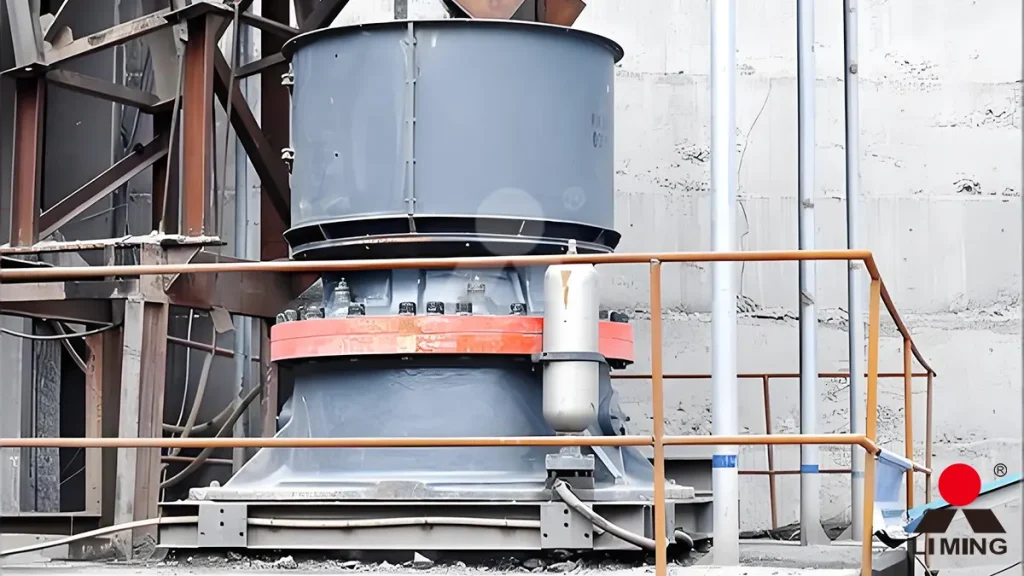 HST Single-Cylinder Hydraulic Cone Crusher producing fine construction aggregates from hard rock