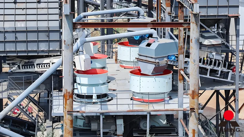 Liming HPT series multi-cylinder hydraulic cone crusher processing hard quartz rock